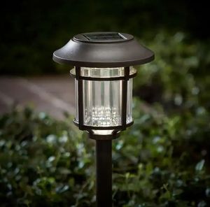 lot 30769 image: Pack of 2 ,Bellingrath 10 Lumen Bronze LED Weather Resistant Outdoor Solar Path Light with Plastic Lens 6 units