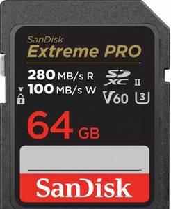 lot 16569 image: SanDisk SDSDXEP-064G-GN4IN Memory Card 64 GB SDXC UHS-II Class 10 - Retail $90