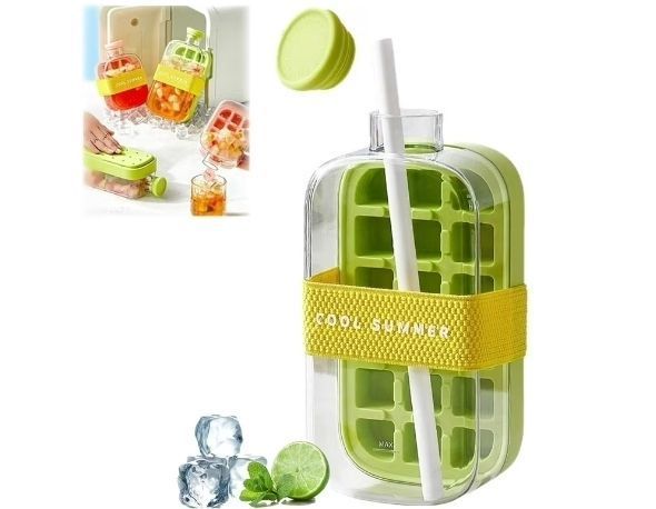 lot 30292 image: Ice Cube Tray Bottle, Cool id and Bin Quick Making