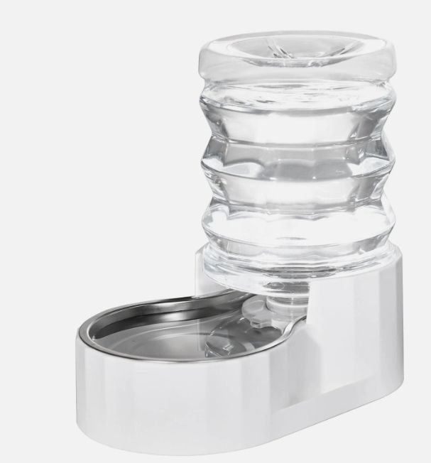 lot 30308 image: 5L White Pet Water Dispenser for Dogs Cats Leak Proof Easy Clean