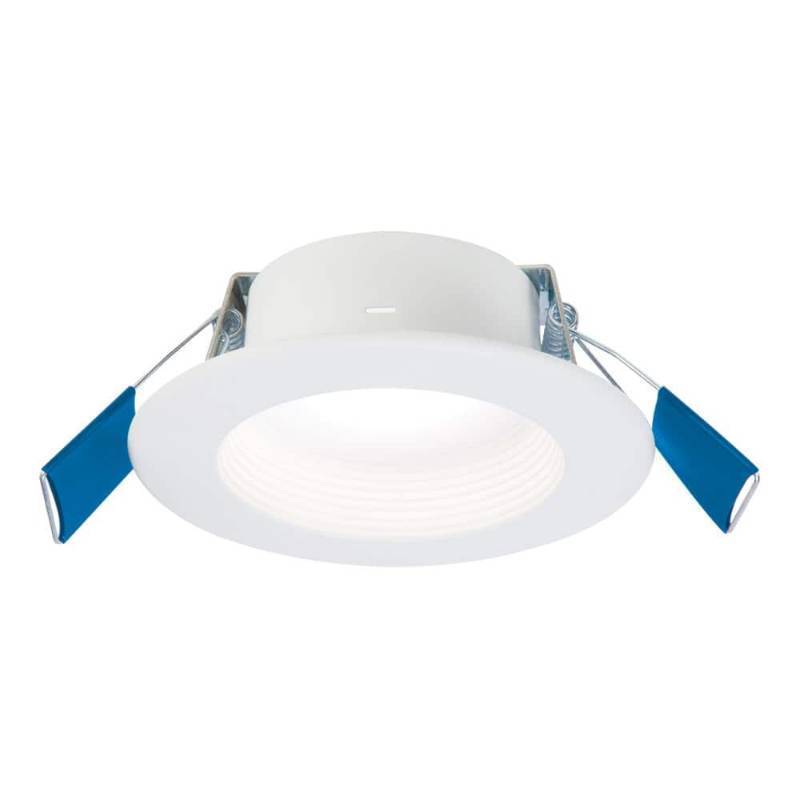 lot 30377 image: Halo RL4 Series Matte White 4 in. W LED Canless Recessed Downlight 8.7 W