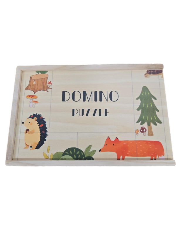 lot 23619 image: Wooden Puzzles for Toddlers Toddler Puzzles  Montessori Animal Toy Puzzle for Toddlers 3-5 Year Old  Wood Toy Learning Realistic Animals for Boy and Girl(Domino Shape