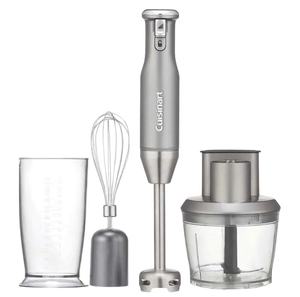 lot 505 image: Cuisinart HB 400PC Variable Speed Immersion Blender with Food Processor - Retail $59