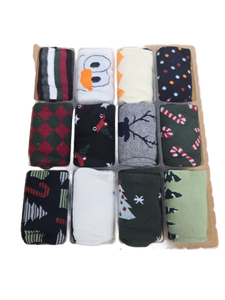 lot 542 image: Winter Scene Christmas Advent Calendar Sock Collection