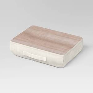 lot 2085 image: Pack of 4 , Corduroy Lap Desk Cream - Room Essentials - Retail $80