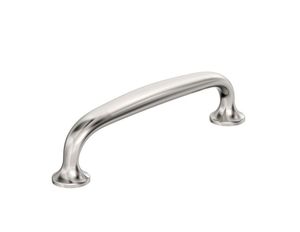 lot 16639 image: Renown 3-34 in. (96mm) Traditional Polished Nickel Arch Cabinet Pull