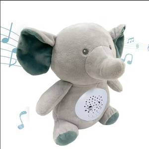 lot 31751 image: Mebkid Elephant Baby Doll My Calm Doll Plays Music and White Noise with Lights