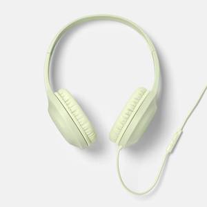 lot 31778 image: Wired On-Ear Headphones - heyday Matcha Lightweight w Mic & 3.5mm Jack