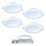 HALO LTQL6069S1EDM-4PK Quicklink Canless LED Downlight Selectable 2700K, 3000K, 3500K, 4000K, 5000K CCT 4 Pack Kit 6 inch White (B09WYKYQ36