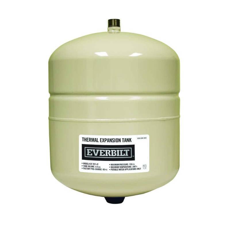 lot 30054 image: NOB Everbilt 4.5 Gal. Thermal Expansion Tank - Retail $60
