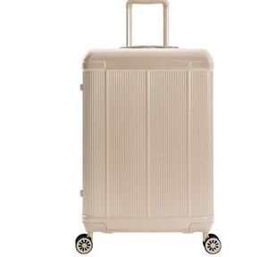 lot 2103 image: iFLY Rise 20 Hard Side Medium Checked Expandable Spinner Luggage, Sand - Retail $89