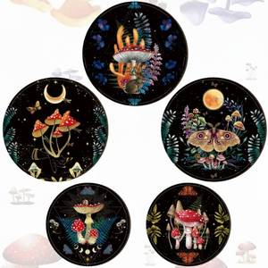 lot 7063 image: 5 Pcs Christmas Gothic Wall Decor Boho Mushroom Butterfly Phases-3 Pack