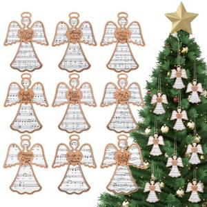 lot 7082 image: 9 Pcs Angel Christmas Ornaments