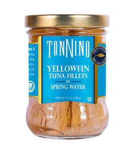 lot 9056 image: 3 Count of Tonnino Tuna Fillet in Water, 6.7 oz Best By April 30, 2029