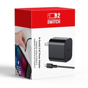 lot 9073 image: Switch 2 Charger - 60w AC Power Adapter for Nintendo 21, 5FT1.5M UBC Cable, Support 4K TV Dock, PD3.0 Fast Charging Supply 20V3A for Nintendo Switch Batteries, Replacement for OEM Switch2 Charger WORKS