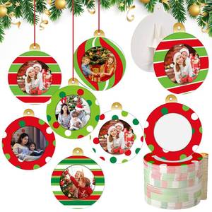 lot 31819 image: 120 Pcs Christmas Pictures Frame Ornaments Bulk Red Green White
