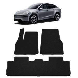 lot 620 image: Wigoo Tesla Model Y Juniper Accessories Floor Mats All-Weather Protection, Custom Fit Design Waterproof Nylon Floor Liners for Model Y Juniper 2025 2026 (Premium & Performance), 3PCS - Retail $90