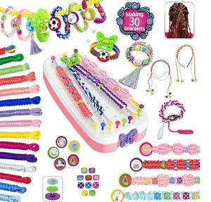 lot 650 image: 2 Count LivyChouance Friendship Bracelet Making Kit, Arts and Crafts for Kids Ages 8-12,Popular Bracelets String Maker Toys Set Craft Making Kit Christmas Birthday Gift for Girls 6 7 8 9 10 11 12