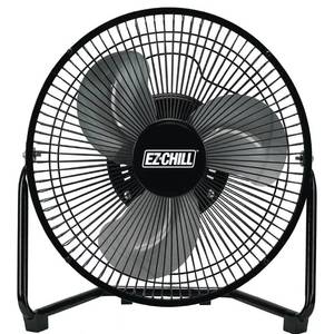 lot 665 image: EZ-CHILL 9 Cradle Floor Fan, 3 Speed, Electric, 180 Degree Adjustable Tilt, All Metal, Carry Handle, Rubber Feet, Table Fan, Airflow 12.57 ftsec, Ideal for Home, Bedroom & Office, MTFDB-9