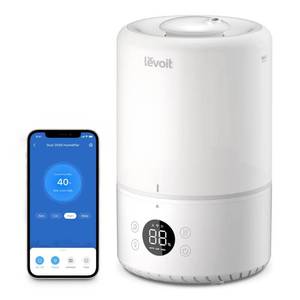lot 2128 image: Levoit 200S Dual Smart Top Fill Humidifier Cool Mist, Ultrasonic, No Filter, 25 Hr Run, 100-300 sq. ft., Bedroom & Baby - Retail $62