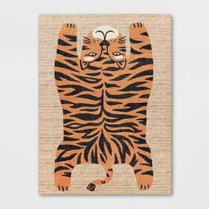 lot 2136 image: 4x56 Tiger Kids Rug - Pillowfort - Retail $55