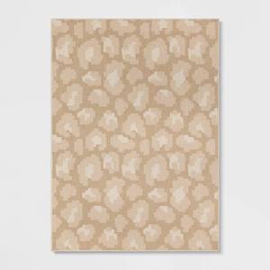 lot 2137 image: 4x56 Leopard Print Accent Rug Tan - Room Essentials