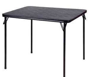 lot 2156 image: Peakform 34x 34 Folding Card Table Black