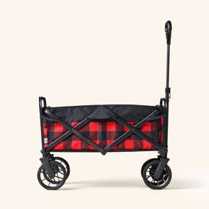 lot 2159 image: Buffalo Check Collapsible Wagon RedBlack - Woolrich x Target - Retail $100