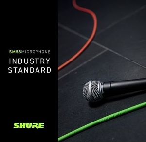 lot 2173 image: Shure SM58S Rugged Professional Studio Live Vocal Microphone with OnOff Switch - Retail $70