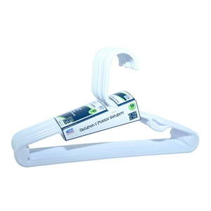 lot 2214 image: Pack of 4, Your Zone Children s Plastic Clothing Hangers  10 Pack  White