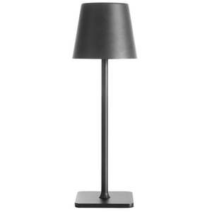 lot 2243 image: Mainstays 13  IndoorOutdoor LED Rechargeable Stick Lamp  Black