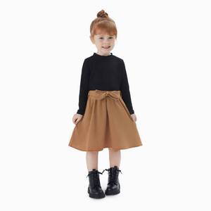 lot 9101 image: Family Matching Outfits Girl Dresses Long Sleeves for Fall Winter Vacation Travel Photos Family Reunion Home Weddings Party School Picture - Girl 8-9 Years Khaki GIRL 8-9 YEARS&nbsp