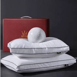 lot 31867 image: L LOVSOUL Goose Feather Down Pillow King Size of 2,Ultra Soft 100% Organic Cotton Fabric, 700TC,800 Fill Power, Luxury Hotel Collection Bed Gusseted Pillows for Back, Stomach or Side Sleepers&nbsp