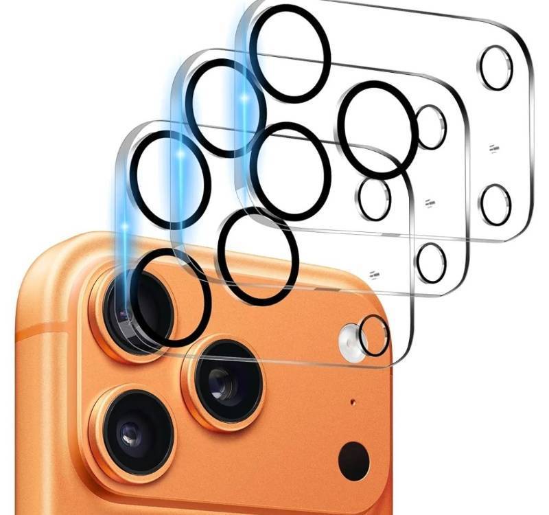 lot 31195 image: Yskbilm (3 Pack) Camera Lens Protector for iPhone 17 Pro, Anti Scratch, Bubble Free,Tempered Glass Screen Protector