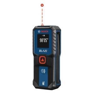 lot 2264 image: Bosch GLM100-23 Blaze Laser Measure  Red Beam  100 Ft. - Quantity 1 - Retail $60