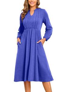 lot 9119 image: Womens Navy Blue Casual Dress Size M