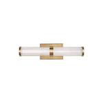 Syden19 in. 1-Light Small Satin Brass LED Vanity Light - Retail: $179