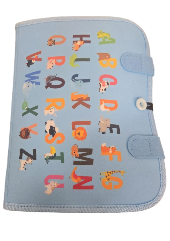 lot 23676 image: Toddler Dinosaur Busy Book, Busy Board Travel Toy