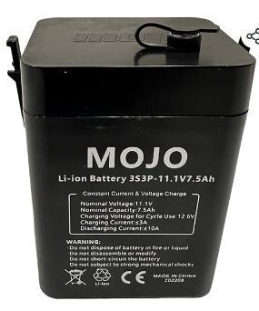 lot 4810 image: MOJO Outdoors 12V Lith-ion Mallard Machine Battery - 11.1V 7.5Ah Rechargeable Power Pack - Long-Lasting Performance - Fast Charging 12.6V - High Capacity 3S3P Design for Reliable Use - Retail $85