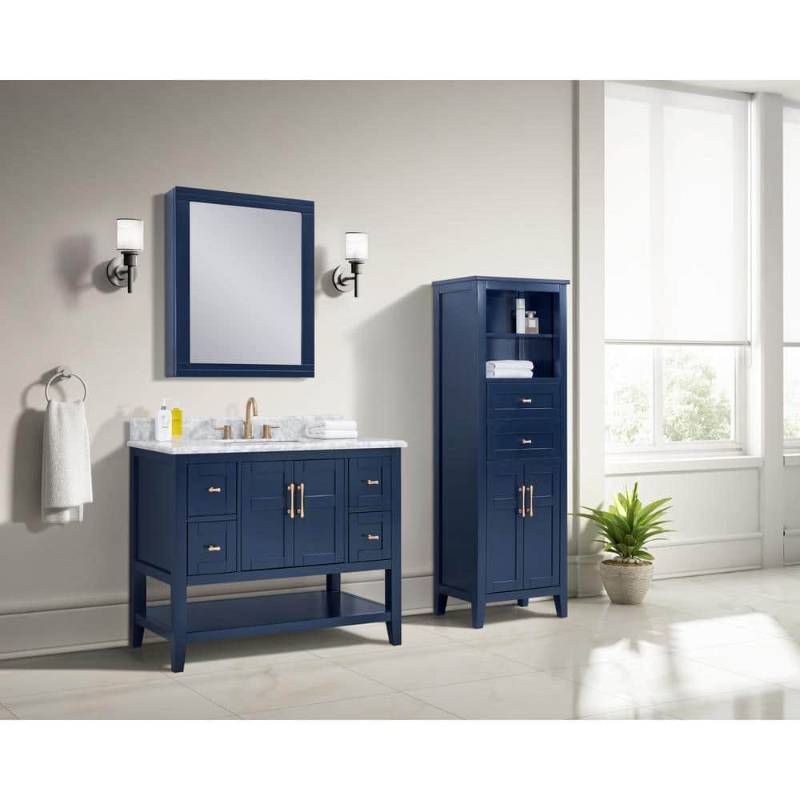 lot 30703 image: Sturgess 24 in. W x 32 in. H Rectangular Medicine Cabinet with Mirror - Retail $263