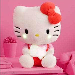 lot 750 image: Hello Kitty Illuminating Feature Plush - 5 Colors and Twinkle Sounds - Amazon Exclusive - Officially Licensed Sanrio Product from Ages 6 WORKS, BATTERIES INCLUDED