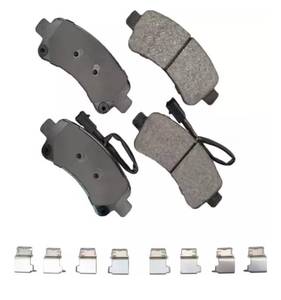 lot 755 image: Akebono Severe Duty Ultra Premium Disc Brake Pad Kit - SDF1840 - Retail $81