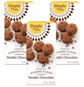 lot 760 image: Simple Mills Almond Flour Double Chocolate Chip Cookies, Gluten Free and Delicious Crunchy Cookies, Organic Coconut Oil, Good for Snacks (Packaging May Vary), 5.5 Ounce (Pack of 6) BEST BY 01192026