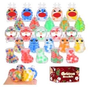 lot 779 image: 25 Pack Christmas Mini Squeeze Balls Toys