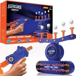 lot 789 image: USA Toyz AstroShot Zero GS Shooting Games for Kids - Nerf Compatible Floating Ball Targets for Shooting with Foam Blaster Toy Gun, 10 Floating Ball, 10 Foam Darts, and 5 Flip Targets -