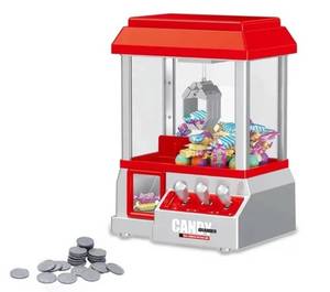 lot 811 image: Candy Grabber Machine New Arcade Claw Game Kids Mini Candy Toy Fun Crane Toy Mini Claw Machine Arcade Game SEALED - Retail $58
