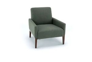 lot 2296 image: Better Homes & Gardens Reading Accent Chair, Olive (One Broken Foot) - Retail $148