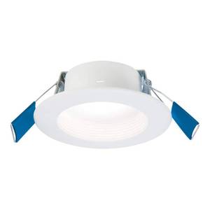 lot 2307 image: Halo RL4 Series Matte White 4 in. W LED Canless Recessed Downlight 8.7 W