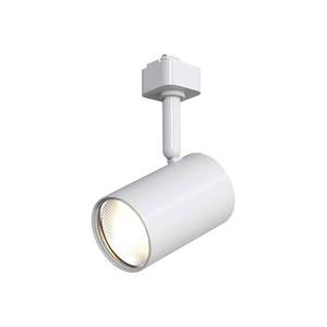lot 2332 image: 1-Light White Integrated LED Linear Track Lighting Mini-Cylinder Step Head