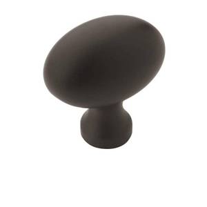 lot 2334 image: Amerock Vaile 1-38 inch (35mm) Length Matte Black Cabinet Knob - 10 Pack